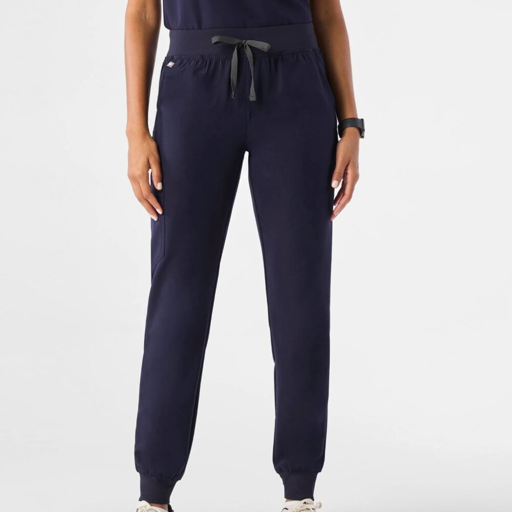 FIGS Zamora Jogger Scrub Pants in Navy Blue size Medium